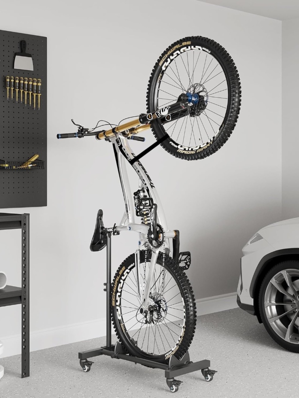 Vertical Bike Stand, Freestanding Bike Rack Garage Storage Upright Bicycle Floor